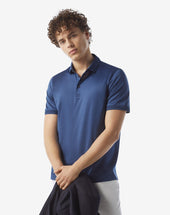 Polo Con Bottoni Chiaro In Filo Di Scozia