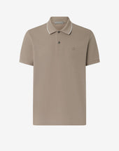 Polo Con Bottoni In Piquet Di Cotone Compact