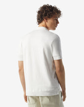 Polo Shirt Bianca In Lino