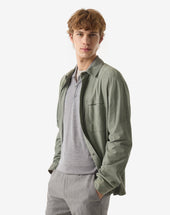 Jacket Shirt In Suede Super Light