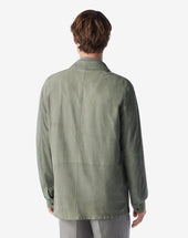 Jacket Shirt In Suede Super Light