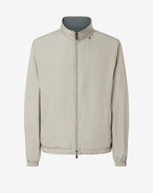 Jacket Reversibile Grigia In Techno Popeline