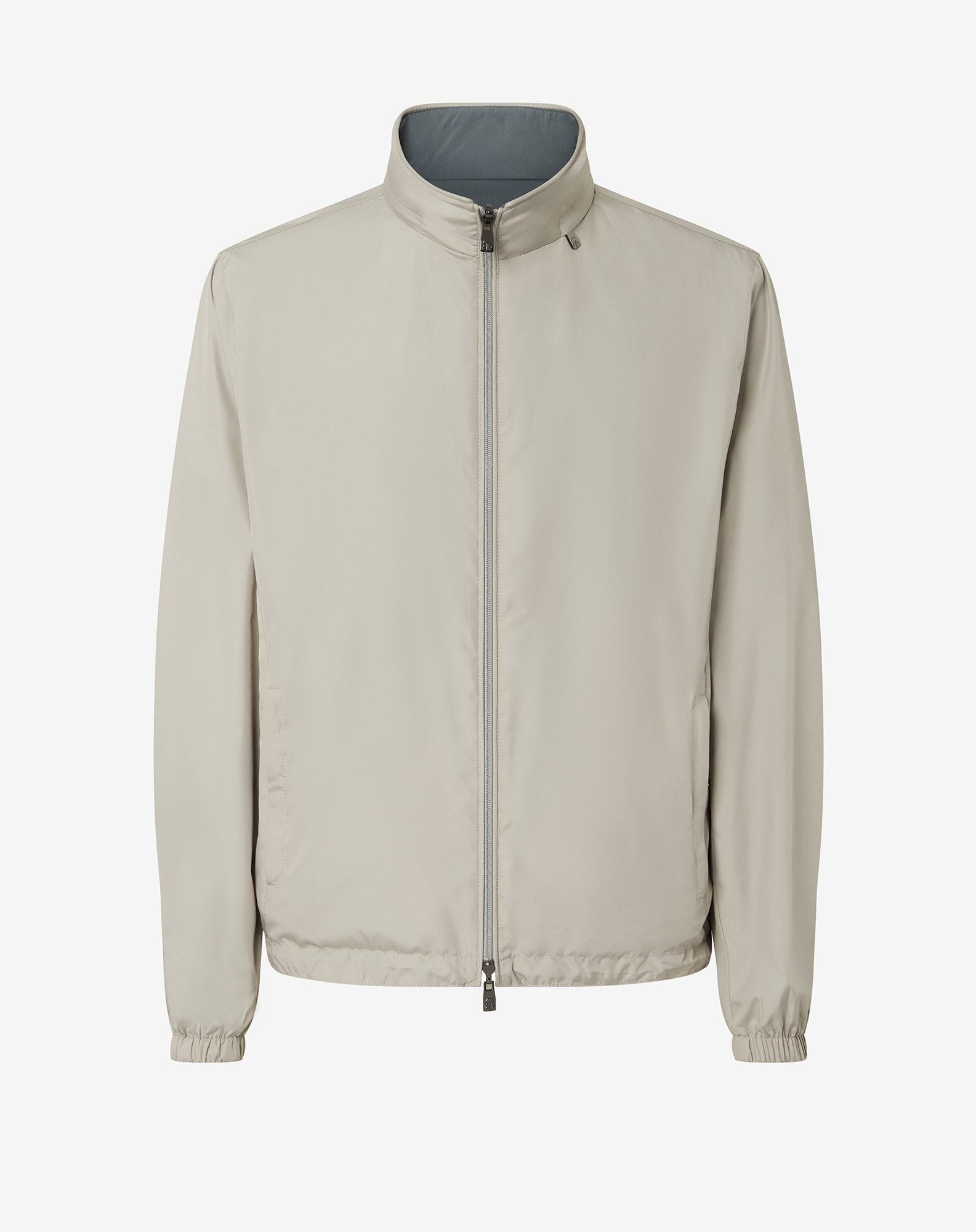 Jacket reversibile grigia in techno popeline