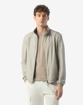 Jacket Reversibile Grigia In Techno Popeline