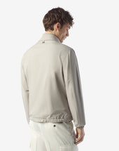 Jacket Reversibile Grigia In Techno Popeline