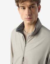 Jacket Reversibile Grigia In Techno Popeline