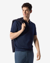 Polo Con Zip In Cotone Pima
