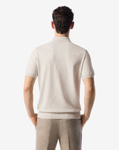 Polo Con Zip In Cotone Pima