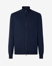 Sweater Full Zip In Cotone Pima