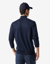 Sweater Full Zip In Cotone Pima