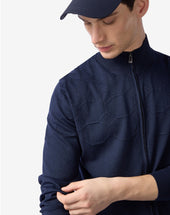 Sweater Full Zip In Cotone Pima
