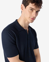 Shirt Navy In Sweater