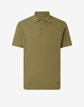 Polo verde chiaro con bottoni in ice cotton