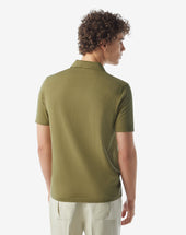 Polo Chiaro Con Bottoni In Ice Cotton
