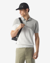 Polo Con Bottoni Perla Bianco In Ice Cotton