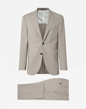 Suit beige in pura lana
