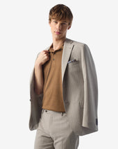 Suit Beige In Pura Lana