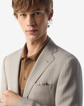 Suit Beige In Pura Lana