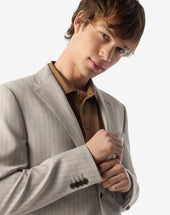 Suit Beige In Pura Lana
