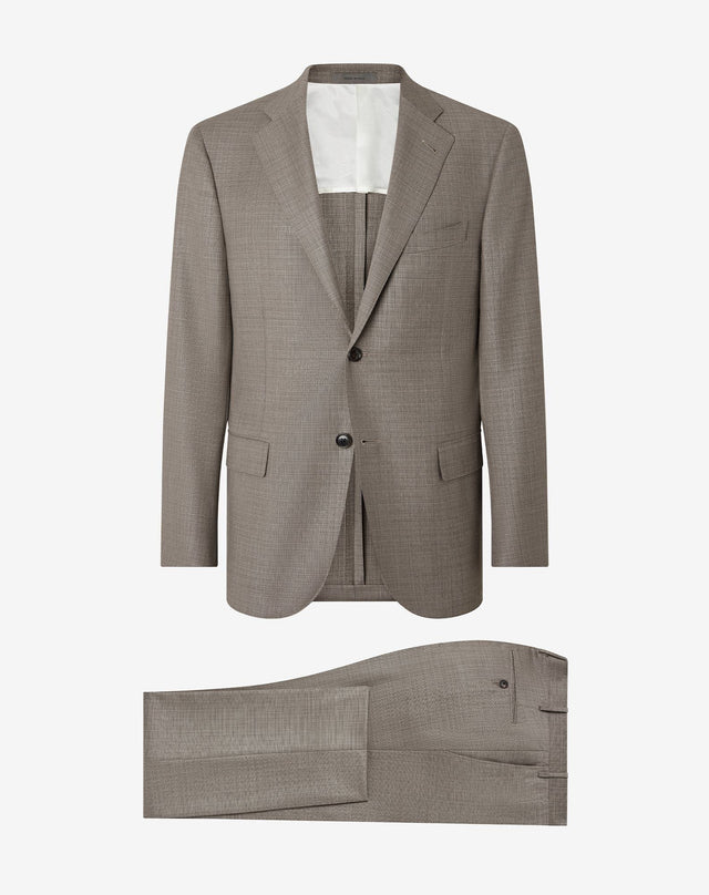 Suit color tortora in pura lana