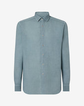Shirt Acqua In Puro Lino