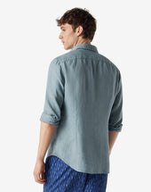 Shirt Acqua In Puro Lino