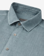 Shirt Acqua In Puro Lino