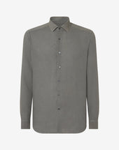 Shirt Grigia In Puro Lino