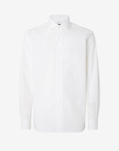 Shirt Bianca In Popeline Di Cotone