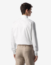 Shirt Bianca In Popeline Di Cotone