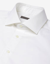 Shirt Bianca In Popeline Di Cotone