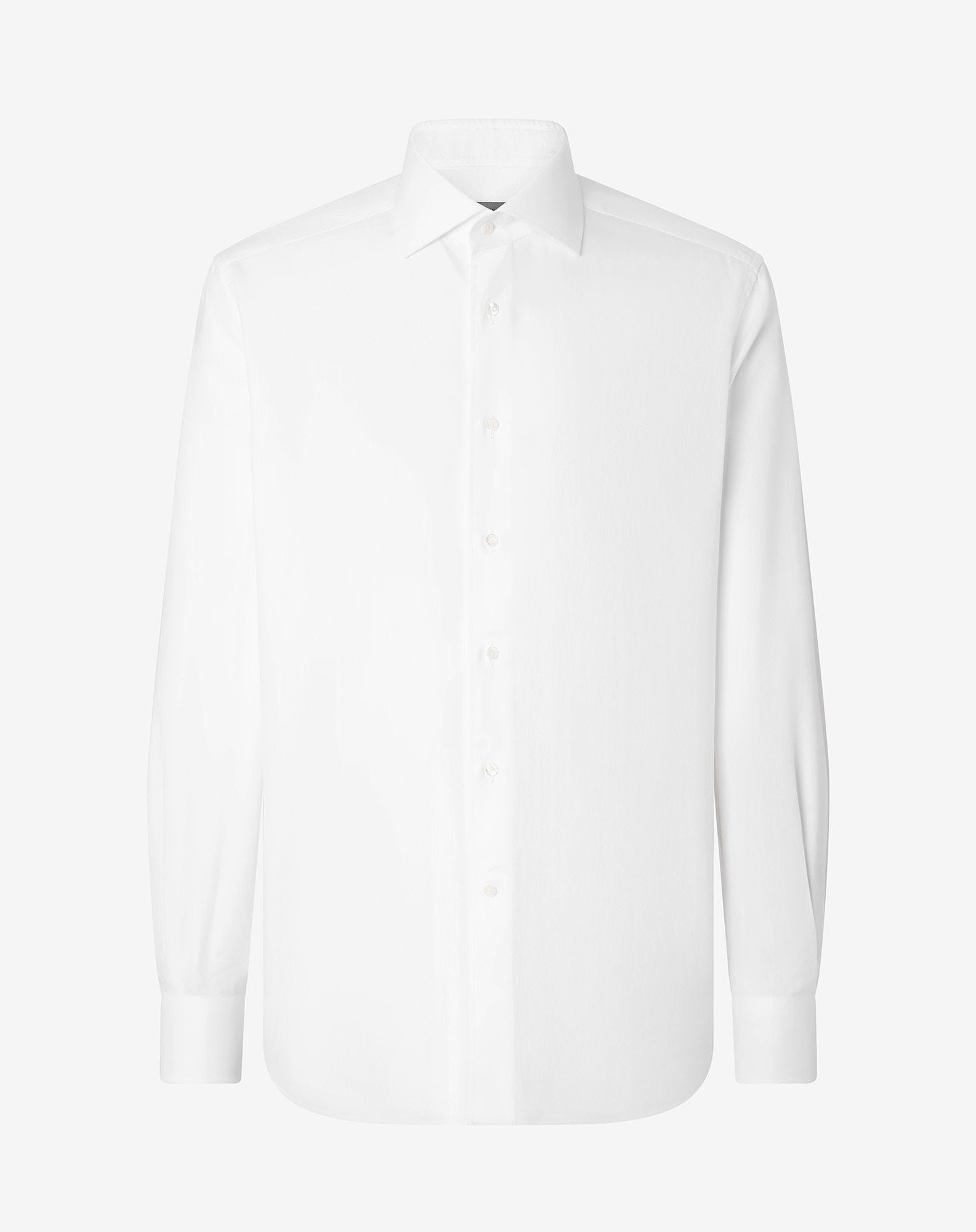 Shirt Bianca In Cotone Operato