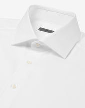 Shirt Bianca In Cotone Operato