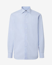 Shirt Con Bacchetta Bianca E Azzurra In Cotone