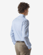 Shirt A Righe Bianche E Azzurre In Cotone