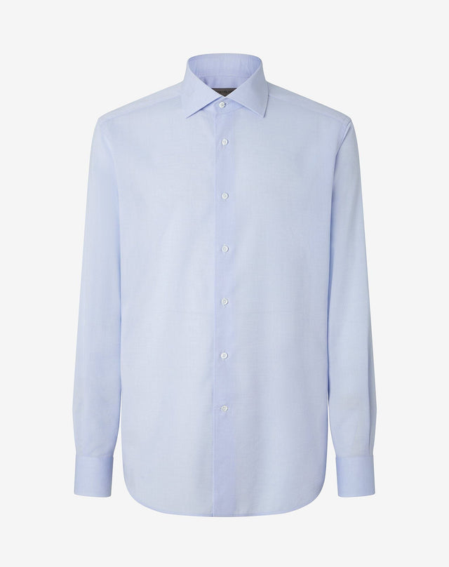 Shirt Azzurra In Ice Cotton