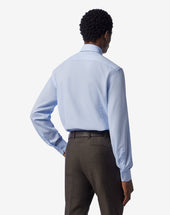 Shirt Azzurra In Ice Cotton