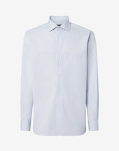 Shirt Bianca E Azzurra In Cotone