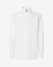 Shirt Bianca In Cotone Antipiega