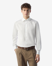 Shirt Bianca In Cotone Antipiega