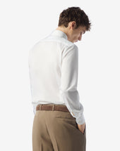 Shirt Bianca In Cotone Antipiega