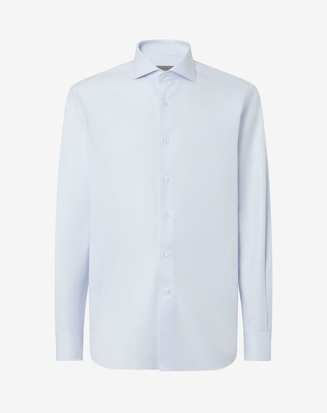 Shirt azzurra in cotone