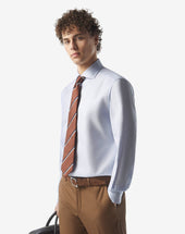 Shirt Azzurra In Cotone