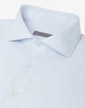 Shirt Azzurra In Cotone