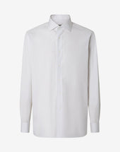 Shirt Con Riga Marrone E Nera In Cotone