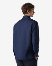 Shirt In Puro Lino Chambray