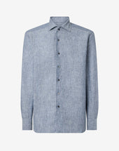 Shirt Rigata In Puro Lino