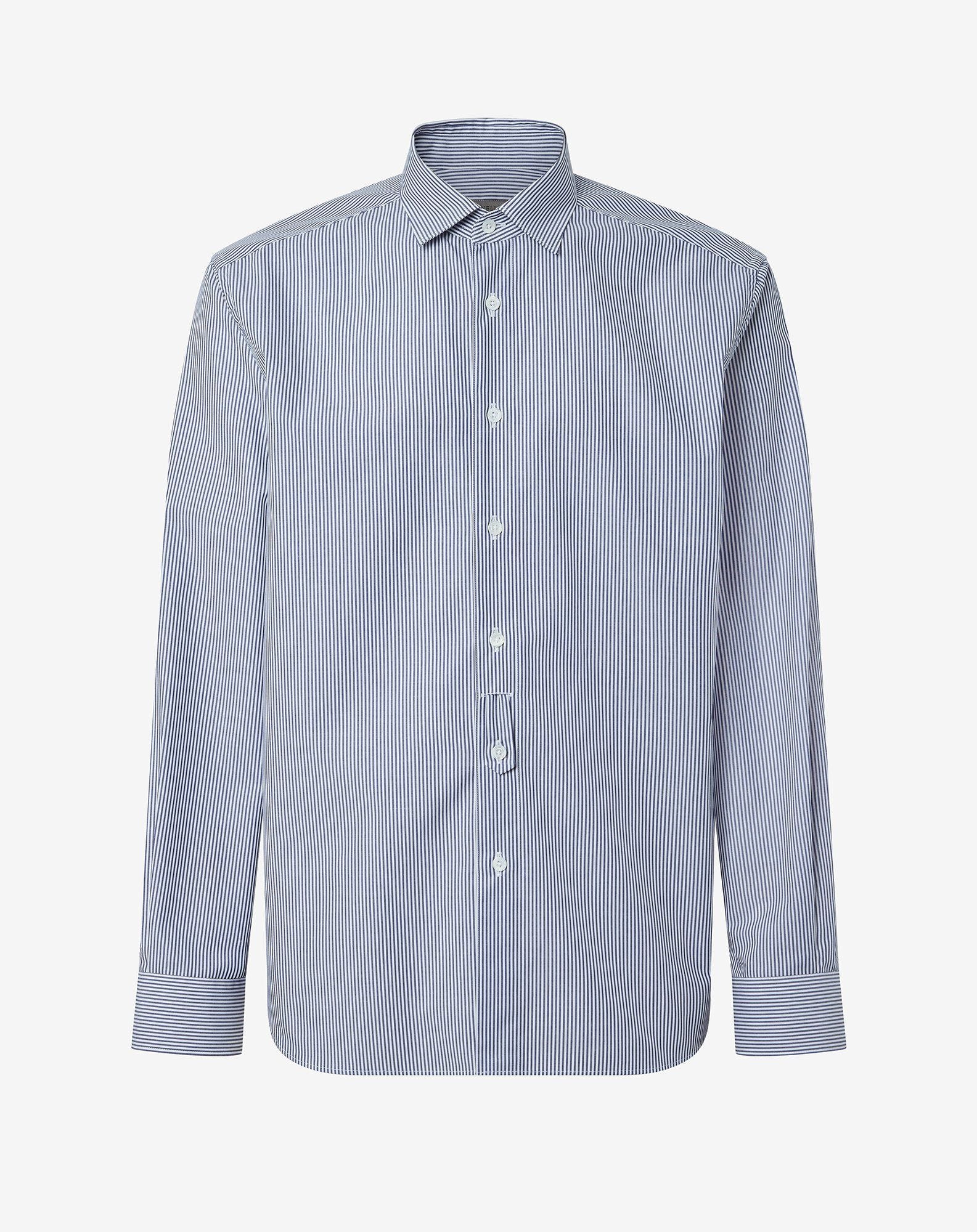 Shirt Con Bacchettina Bianca In Puro Cotone