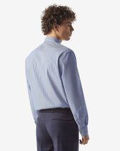 Shirt Con Bacchettina Bianca In Puro Cotone