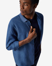 Shirt Denim In Puro Lino